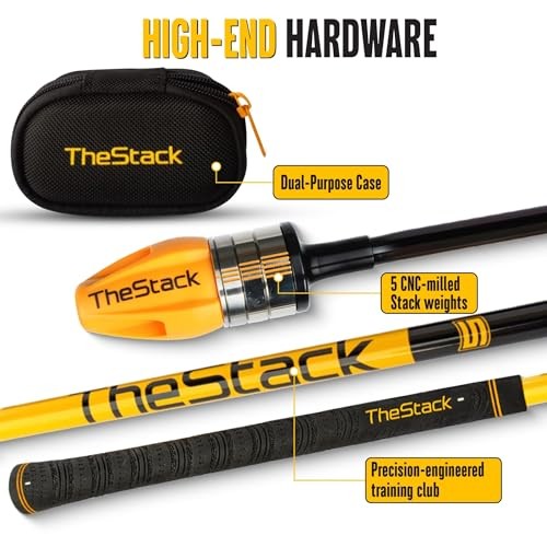 TheStack | Golf Swing Speed Trainer | Weighted Golf Training Aid | Golf Swing