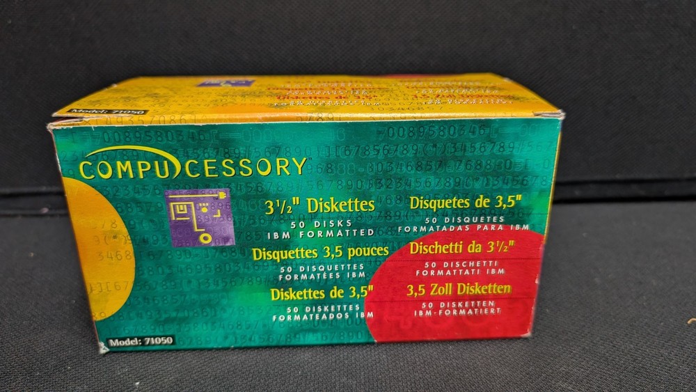 Compucessory 3.5 Diskettes IBM formatted 43 Count With Labels
