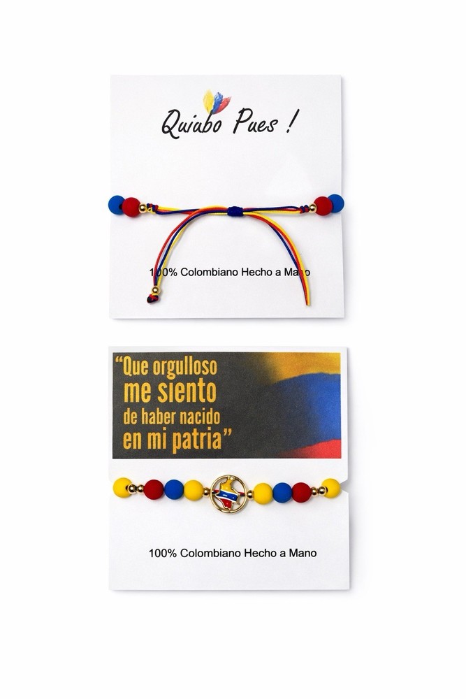 Handmade Colombia Map Bracelet