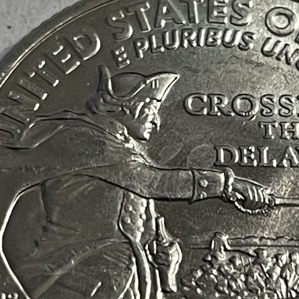 2021 P Washington Quarter Reverse Die Clash Error Coin