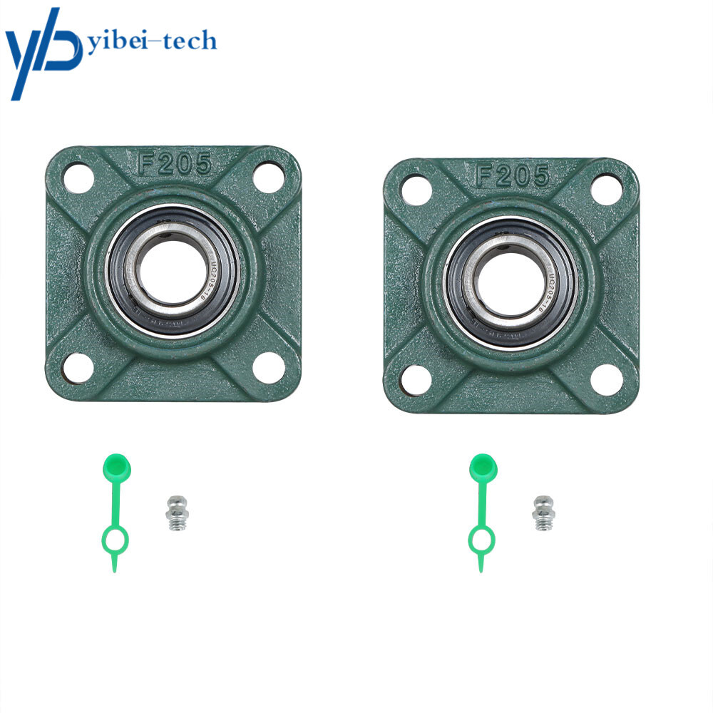 UCF205-16 Solid Base Pillow Block Flange Mounted Bearing 1" Bore 4 Bolt (2 Pcs)
