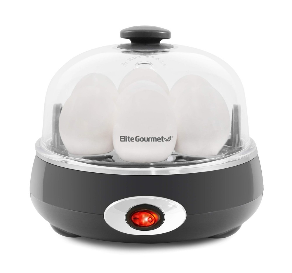 EGC007CHC# Rapid Egg Cooker, 7 Easy-To-Peel, Hard, Medium, Soft Boiled Eggs, ...