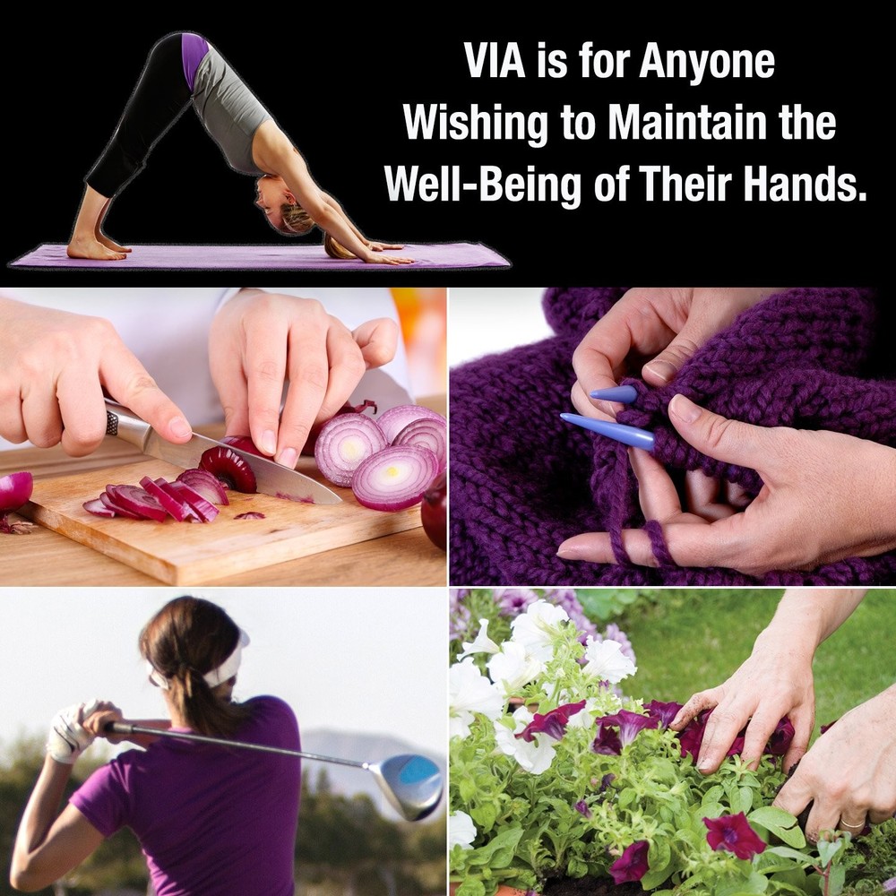 VIA Hand Exerciser, Finger Exerciser (Hand Grip Strengthener), Spring-Loaded,...