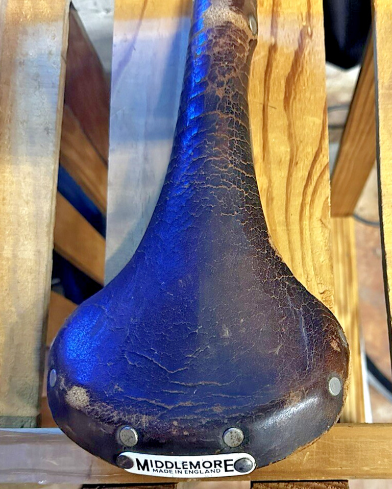 Middlemore Leather Saddle for display