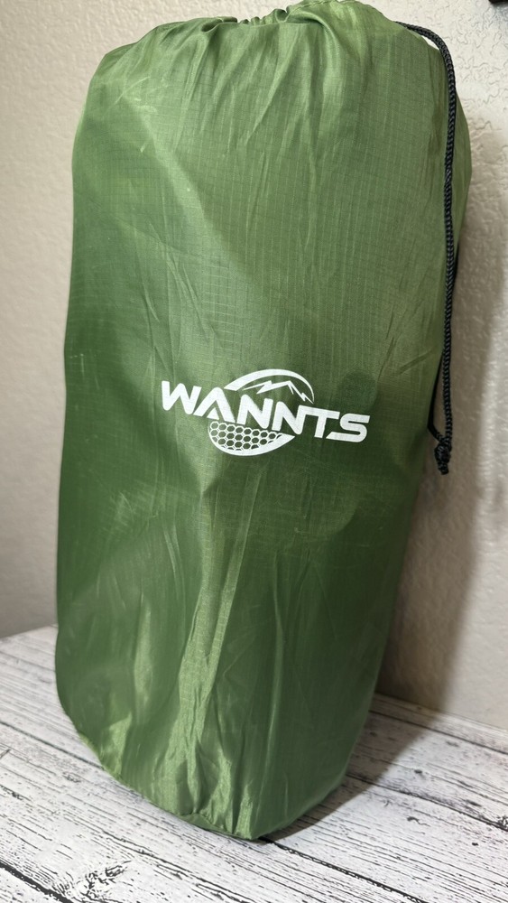WANNTS Sleeping Pad Ultralight Inflatable Double Sleeping for Camping, Green