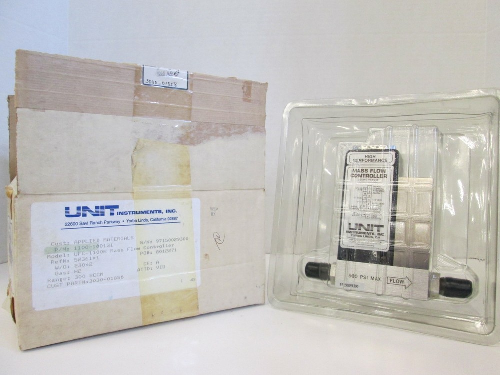Unit UFC-1100N Mass Flow Controller, H2, 300 SCCM