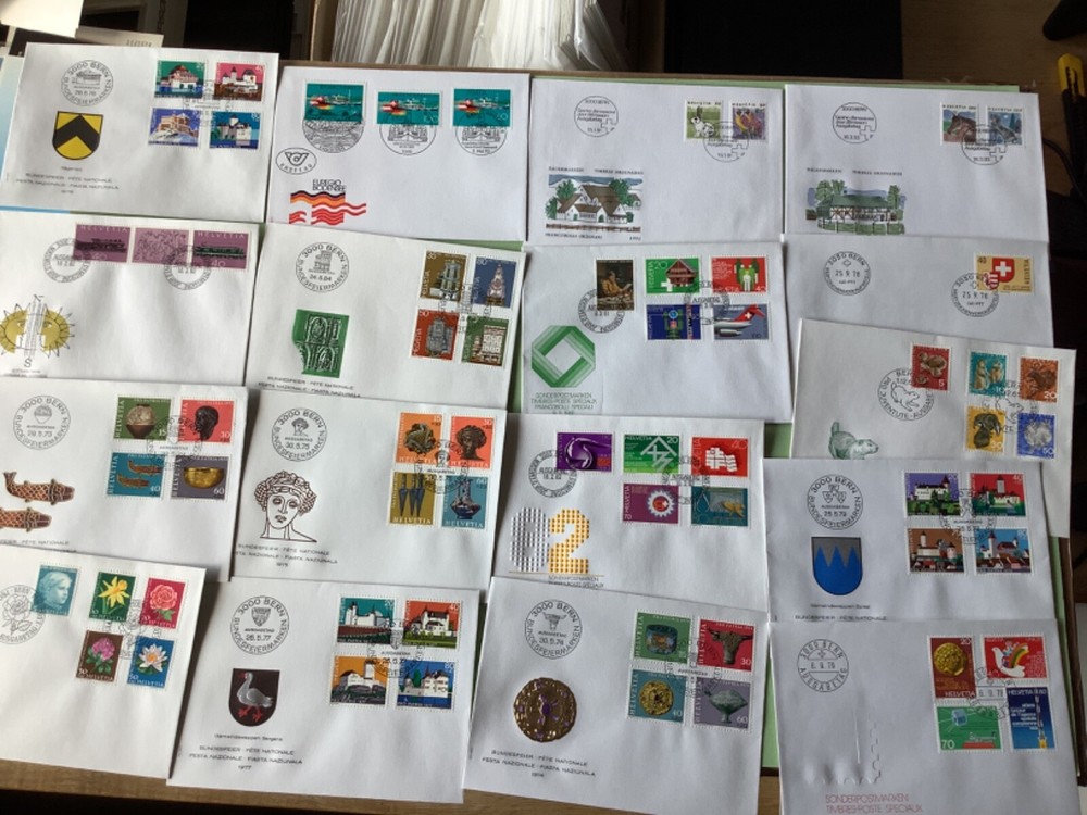 Switzerland postal  covers  17 items Ref A2196