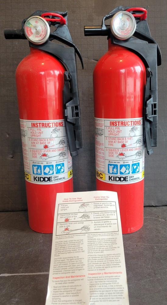 Kidde Fire Extinguisher 1-A:10-B:C Class - 2-Pack - 234211