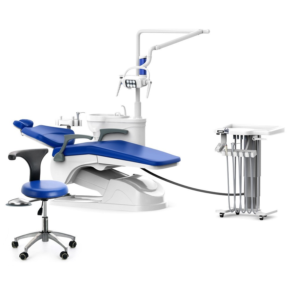 FDA Dental Unit Chair Computer Controlled DC Motor+Dentist Stool