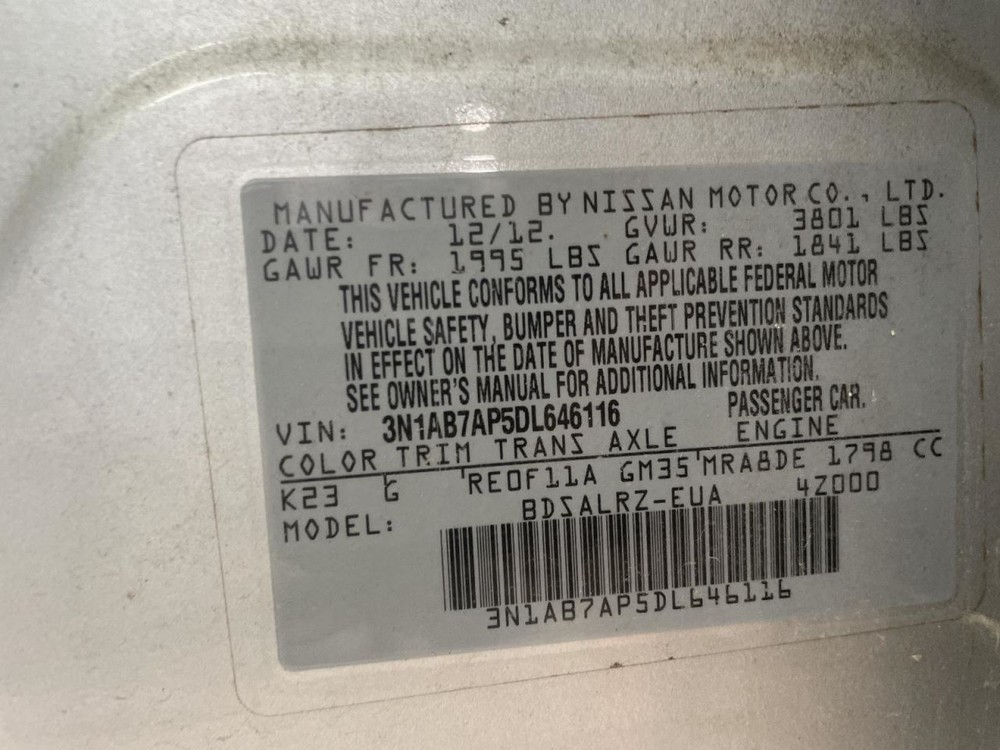 Complete Console Front Floor CVT Fits 13-16 SENTRA 998488