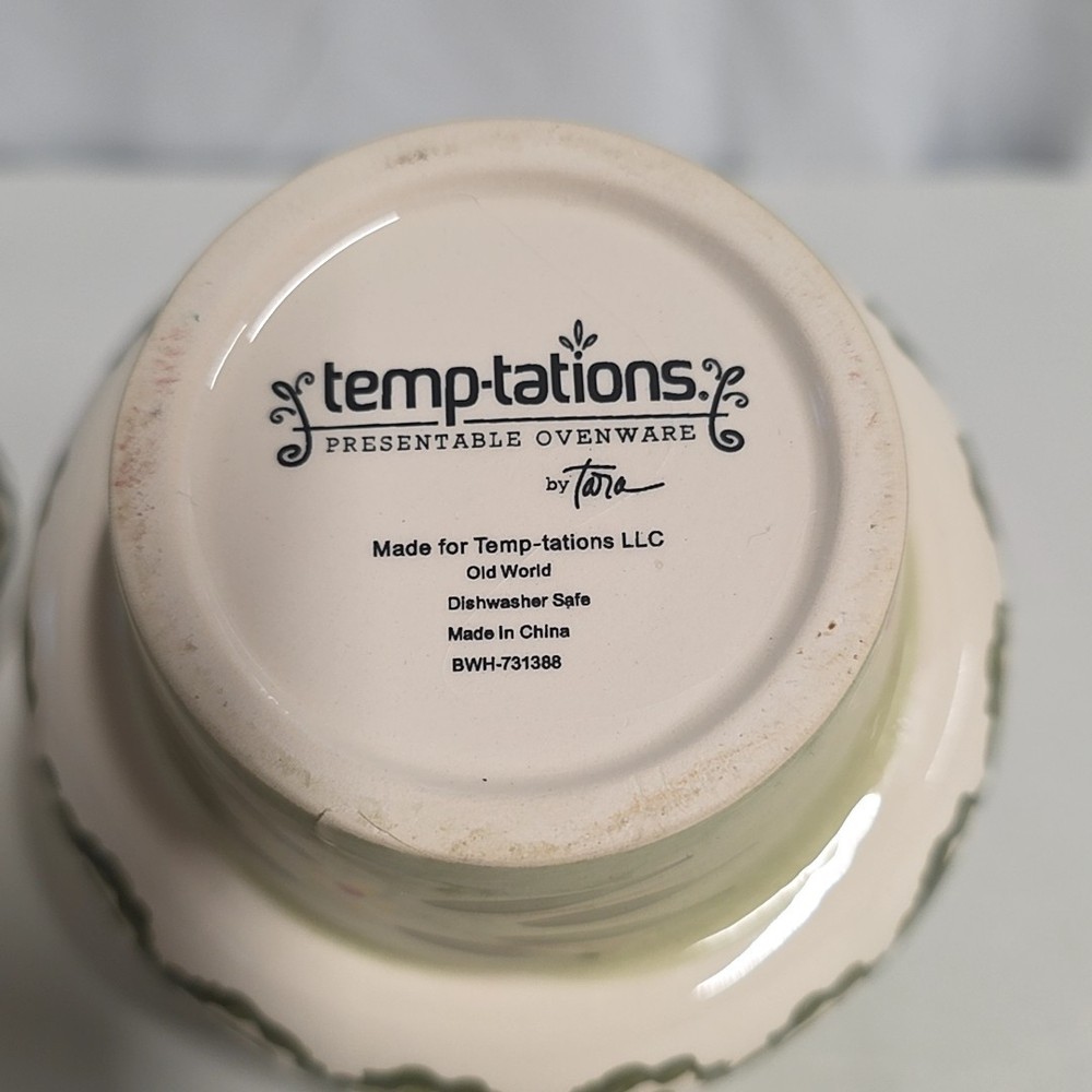 Temptations Green Stacking Measuring Cups Tara Old World Vintage Nesting Kitchen