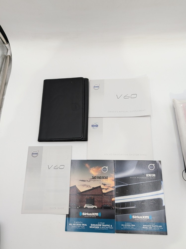 2018 Volvo V60 Owners Manual With Navigation System Plus Case