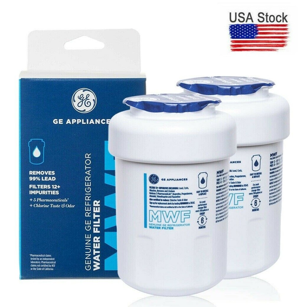 2 Pack GE MWF MWF MWFP GWF 46-9991 Refrigerator Water Filter