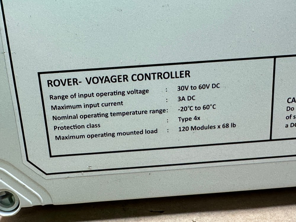 FTC Solar Rover Voyager Tracker Controller Input 30-60VDC 3A