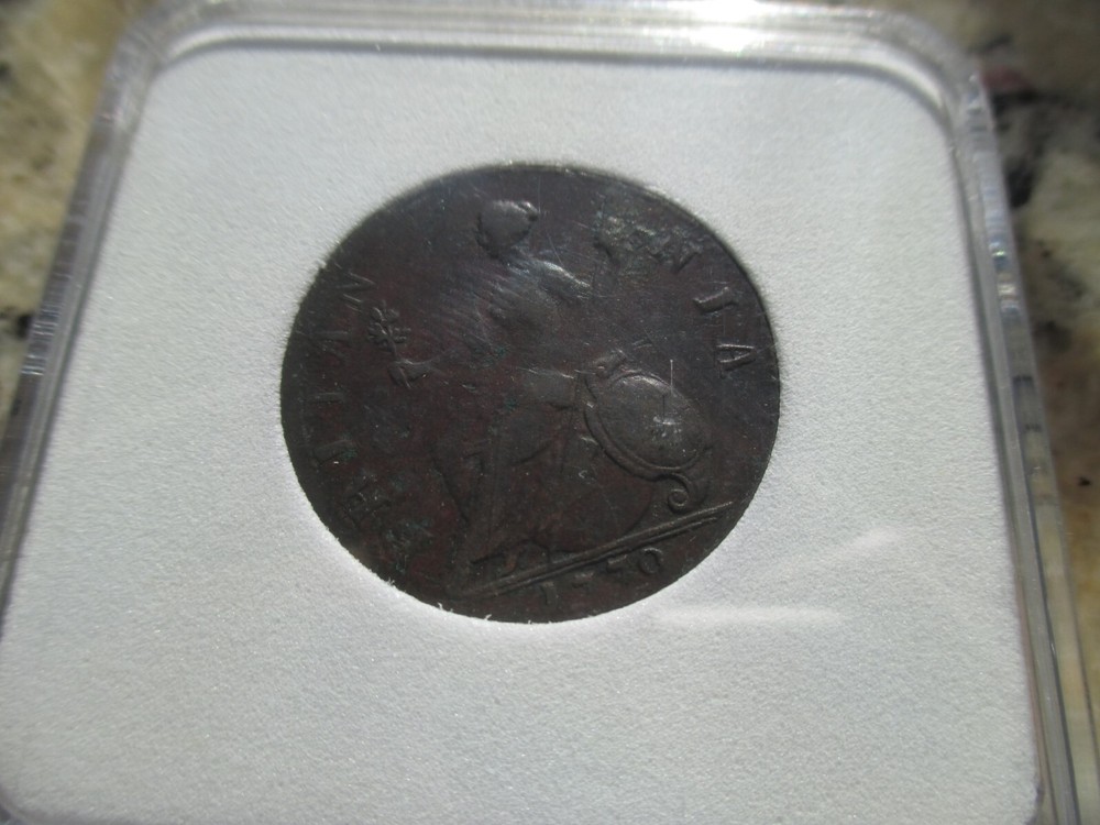 1770 King George III HalfPenny