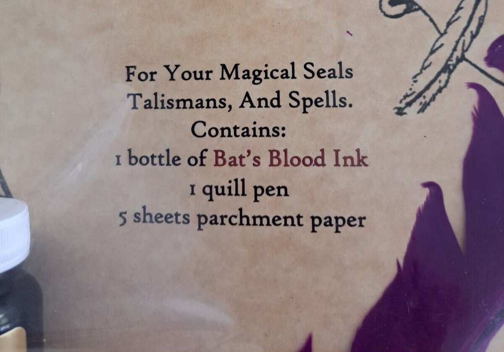 Bat's Blood Writing Kit