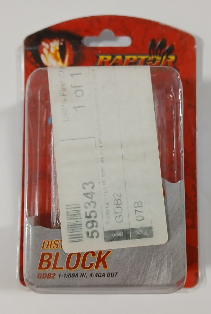 Raptor GDB2, 12VDC Power Distribution Block *NEW OPEN PACKAGE*