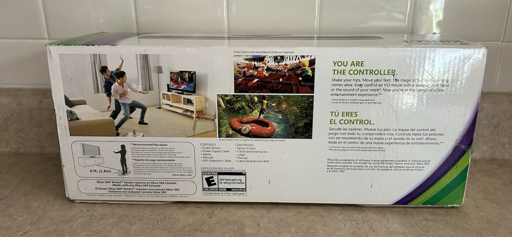 Microsoft Xbox 360 Kinect Sensor in Box