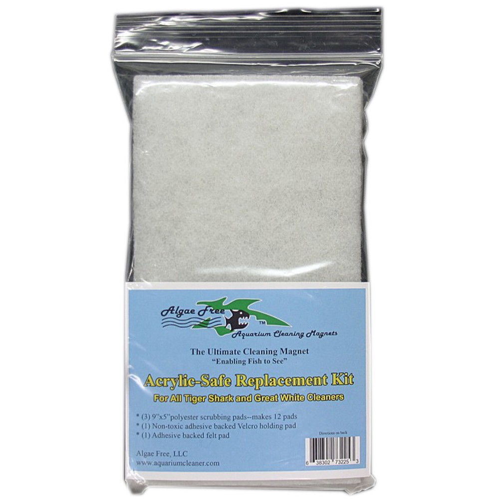 Algae Free Large Acrylic Pad Kit for Tiger Shark & Great White Algae Scrapers