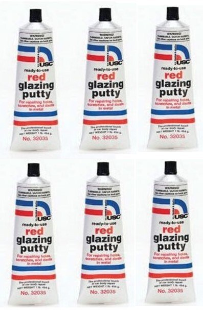 Red Glazing Putty USC-32035 (6 Pack)