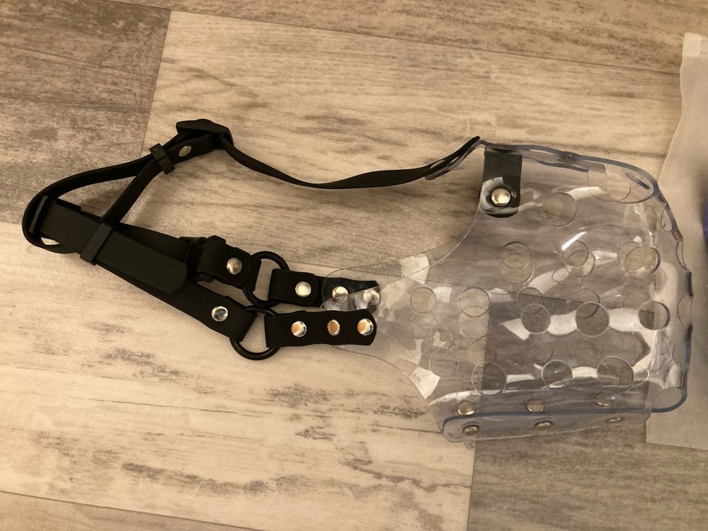 PVC Basket Muzzle for Medium Large Sized Dogs to Prevent Biting...