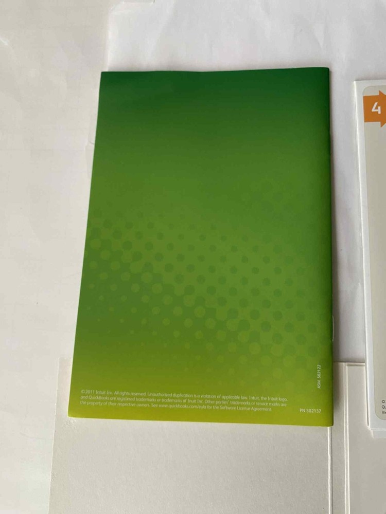 INTUIT QUICKBOOKS PRO 2012 FOR WINDOWS Start guide , CD , Installation guide use