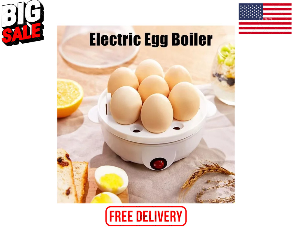 Electric Egg Cooker Automatic Steamer Double Layer Multi-Function Machine