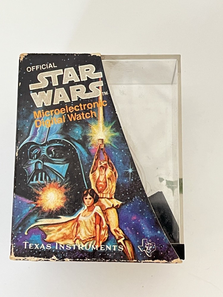 1977 Star Wars Texas Instruments Microelectronic Digital Damaged Watch & Case