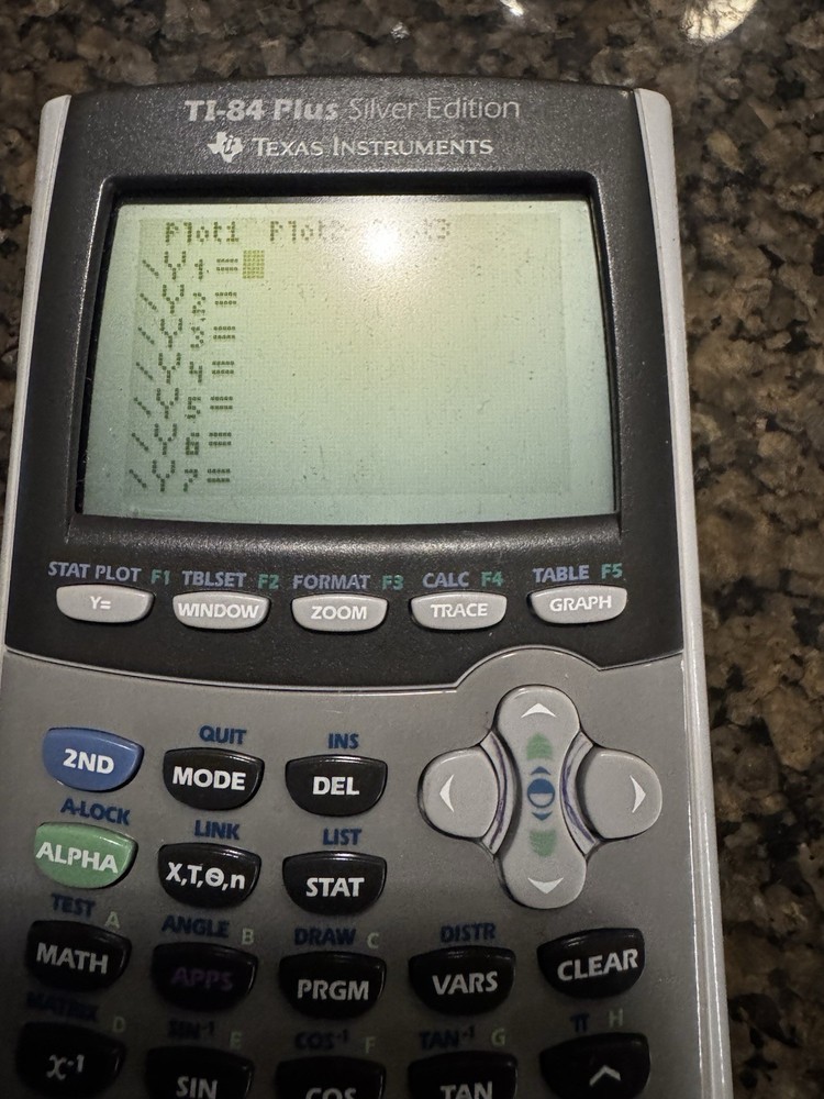 Texas Instruments TI-84 Plus Silver Edition Graphing Calculator Tested Gray