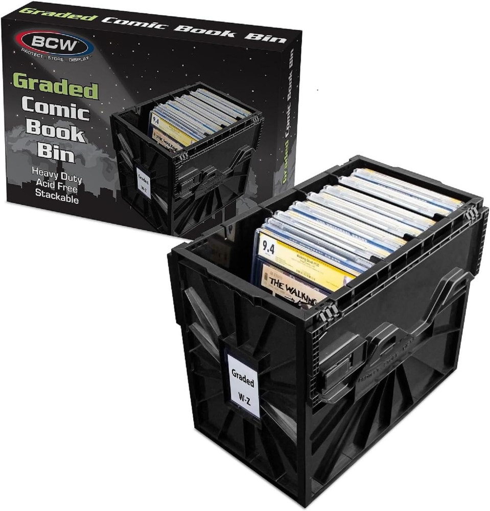 BCW Graded Certified Comic Book Storage Plastic Bin Stackable Boxes