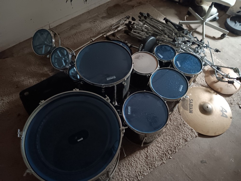 used complete drum sets with cymbals