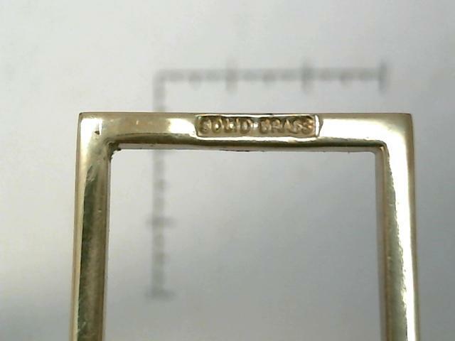 1" 25mm Solid Brass Square Belt Buckle