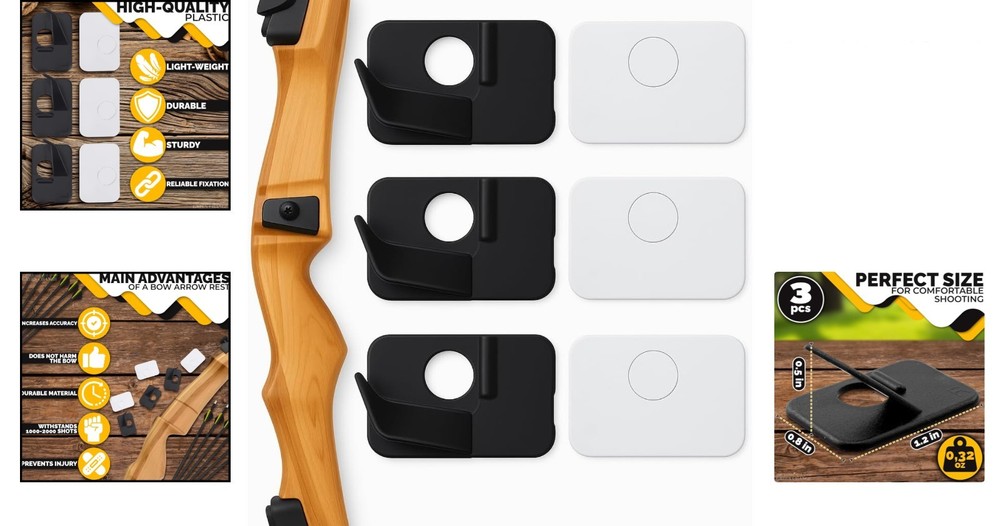 Archery Accessories: 6 Durable Right-Hand Arrow Rests for Compound Bows