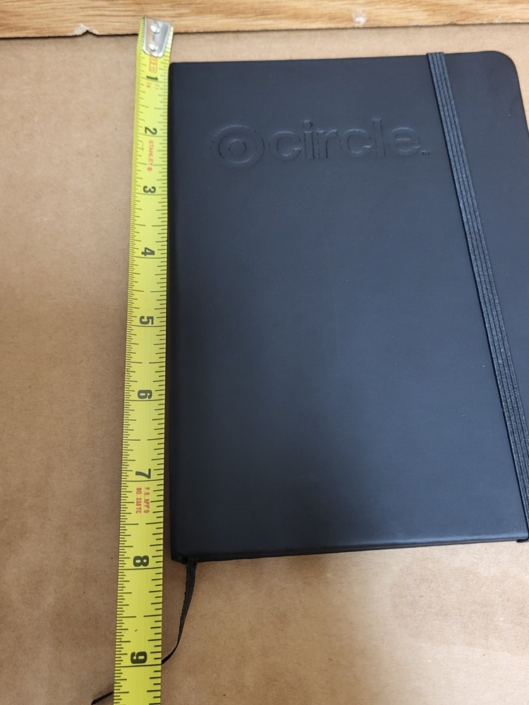 Target Circle Black Notepad NEW
