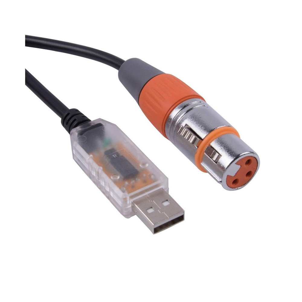 USB to DMX Interface Adapter LED DMX512 Studio Computer PC Stag... FAST USA SHIP