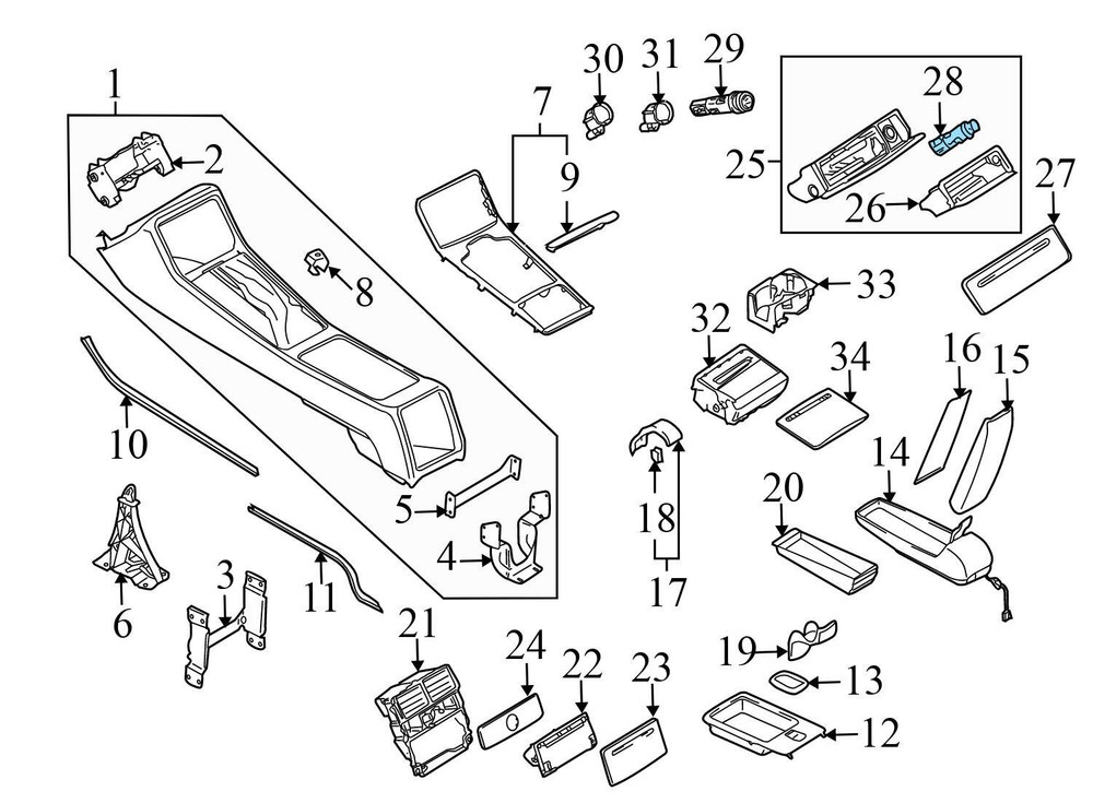 2004-2010 AUDI A8 W12 D3 - Front Cigarette Lighter 4E0919303