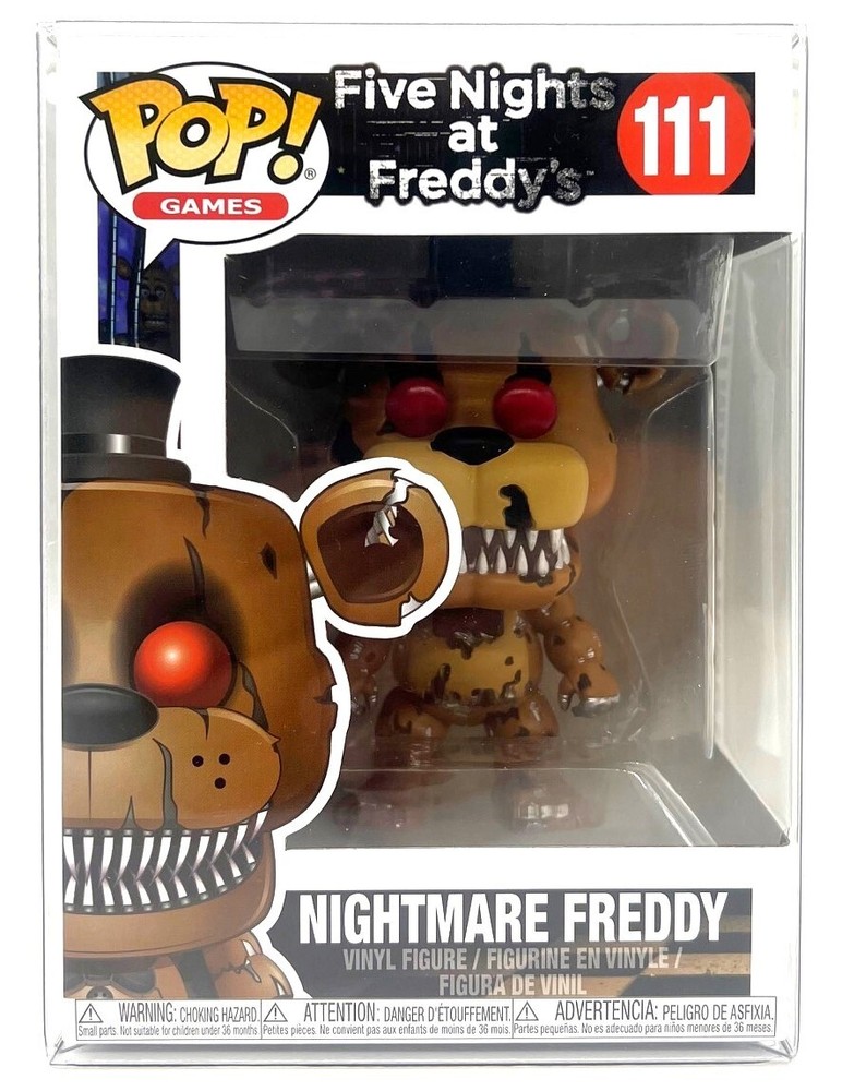 Funko POP! Five Nights At Freddy's Nightmare Freddy #111 with POP Protector