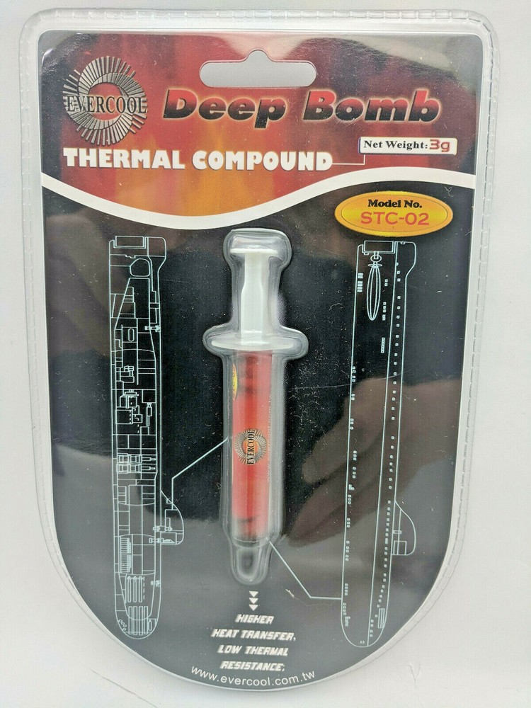 New CPU Thermal Compound Grease/ Paste, Blue LED Light Gaming PC Mod, ON/OFF Kit