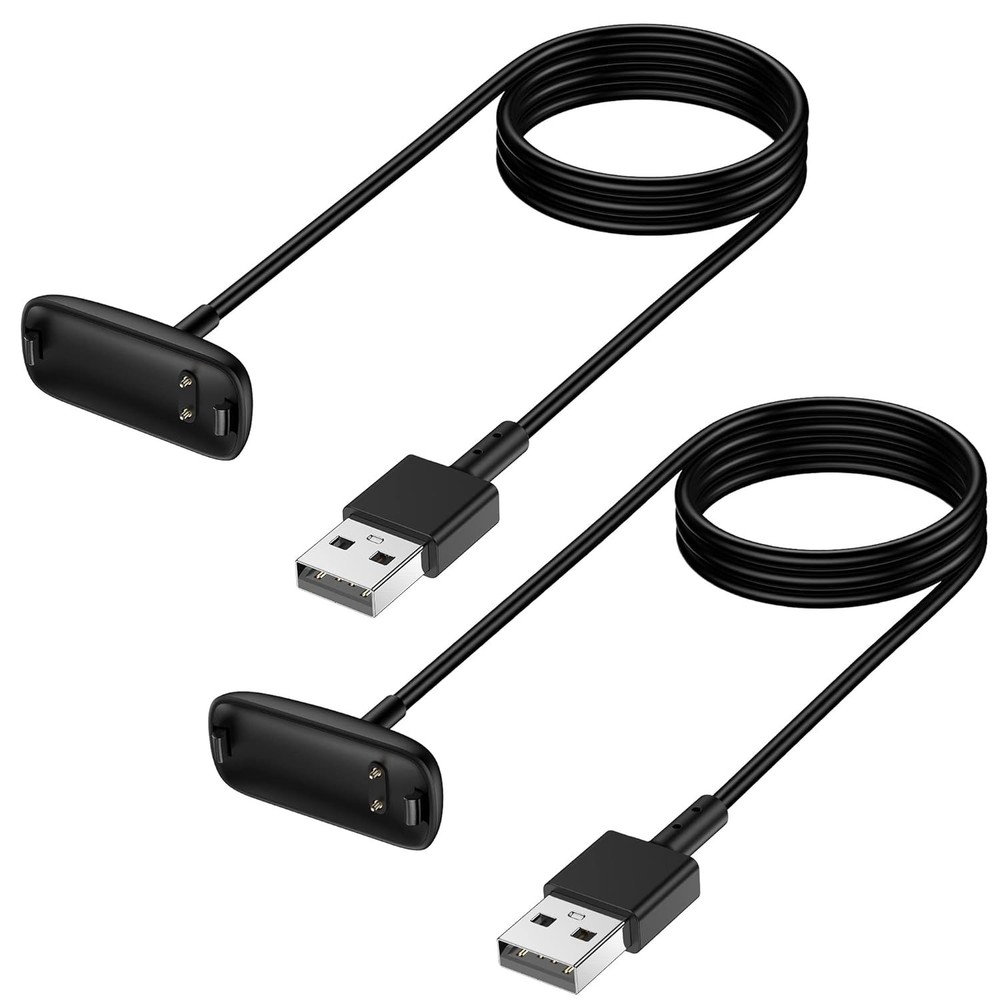 2 Pack Charger Cable for Fitbit Inspire 3, 3.3FT Fast Charging Replacement Cord