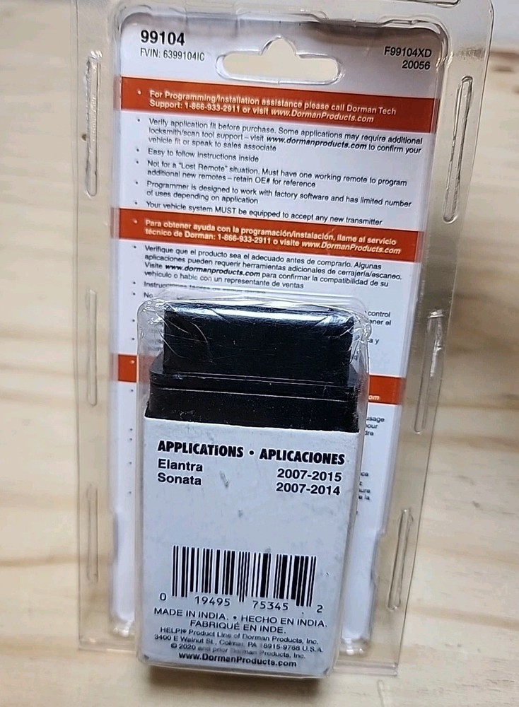 Dorman 99104 Key with Programmer for Select Hyundai Models