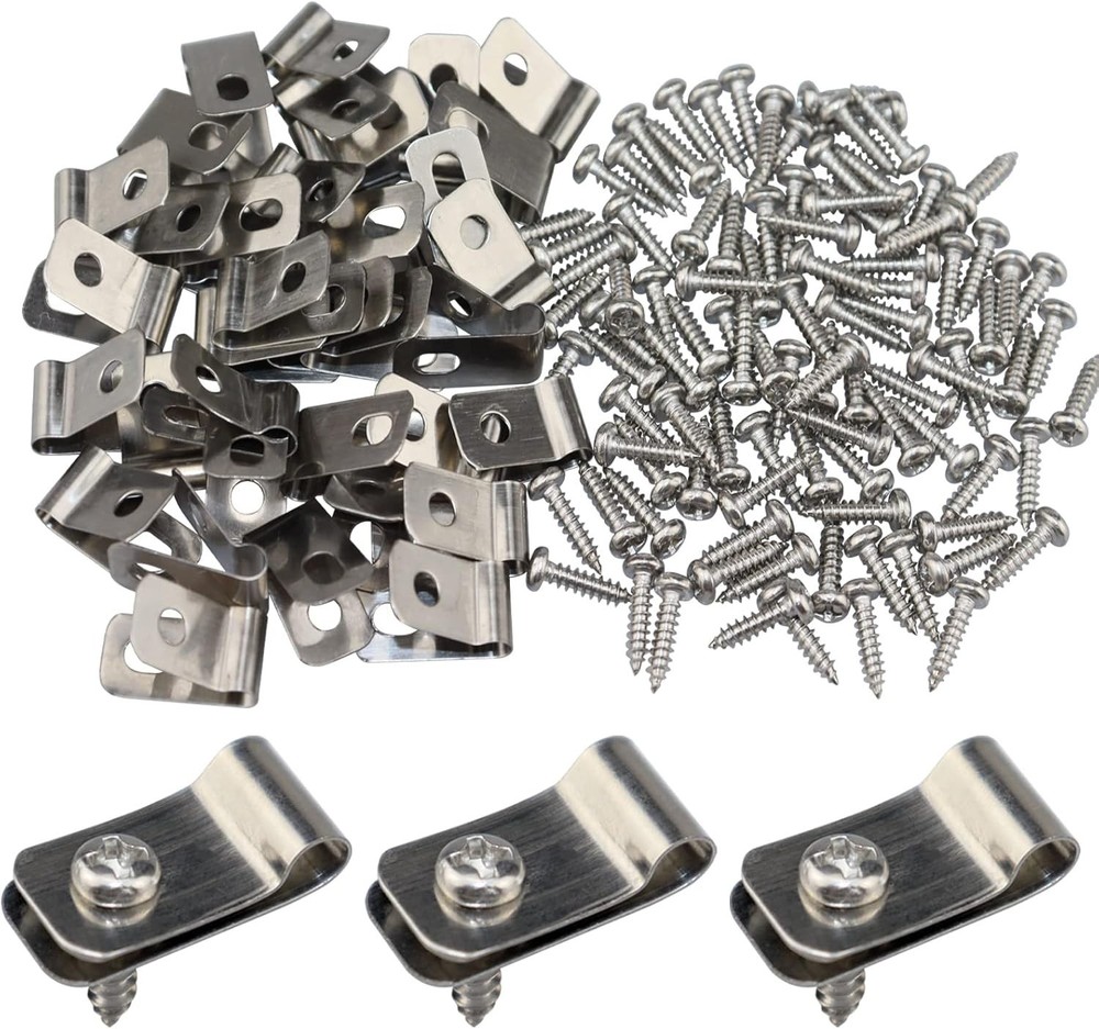 Stainless Steel Mounting Clips 400 Pcs