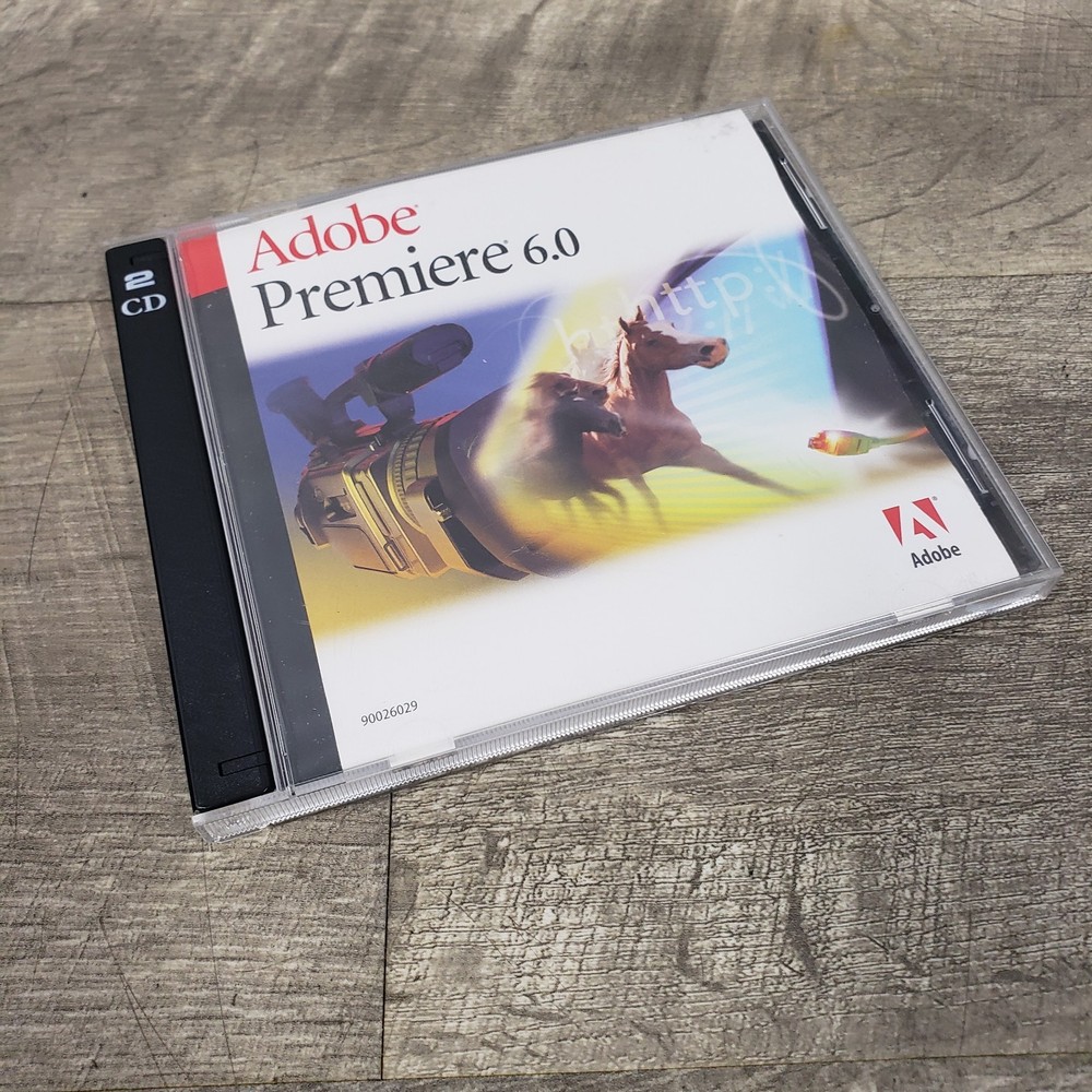 Adobe Premiere 6.0 CD-ROM *Education Version* Mac /Macintosh w/ Serial Number