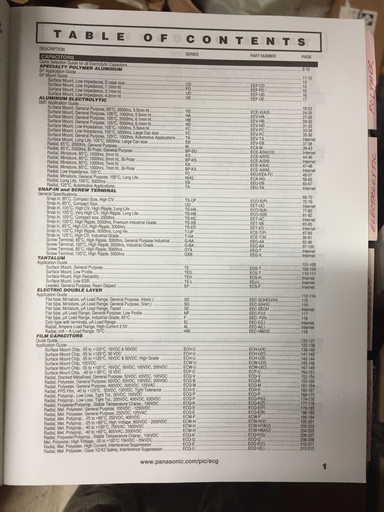 Data Book = Panasonic Semiconductor 2001 =