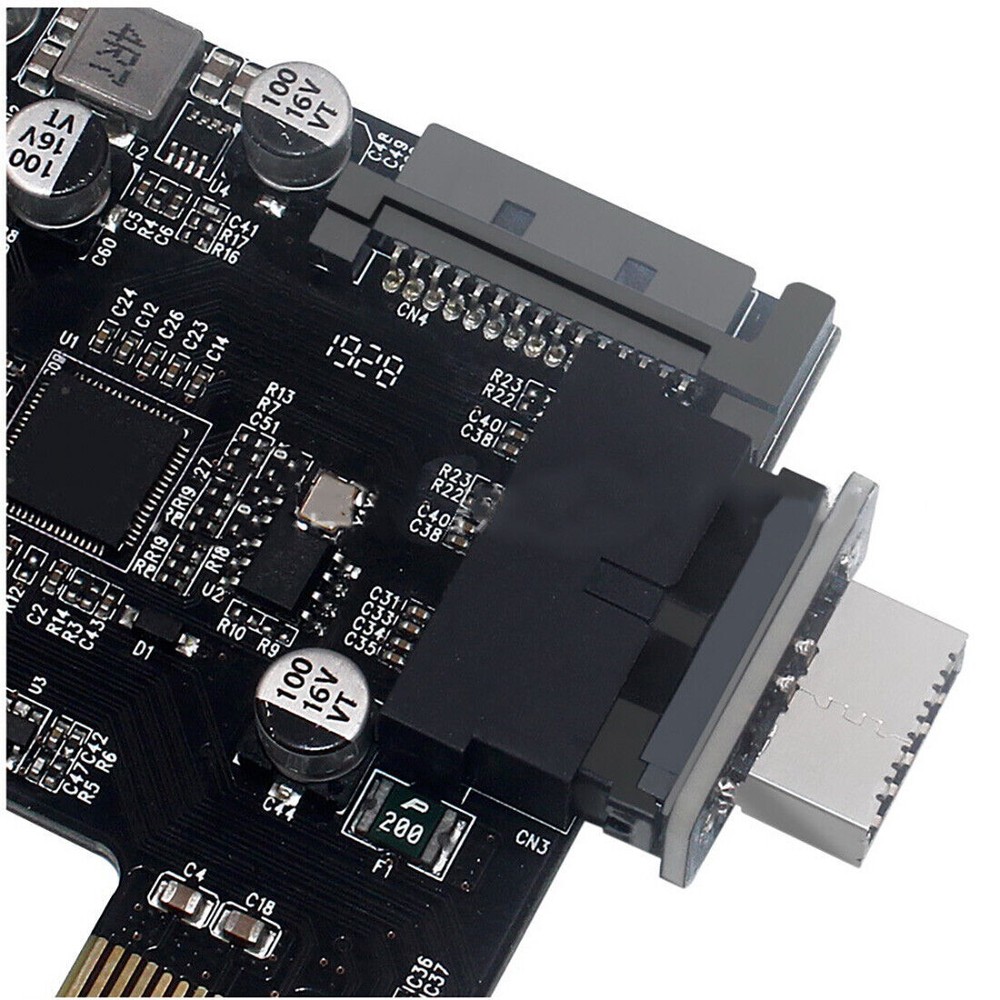 USB3.0 Internal Header to USB 3.1/3.2 Type C Front Type E Adapter 20pin to 19pin