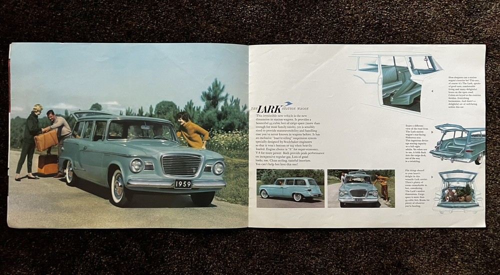 1959 Studebaker Silver Hawk Lark sales brochure ORIGINAL 12.5”