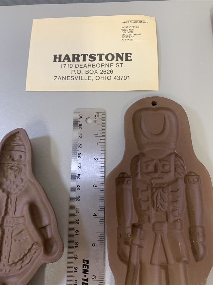 2 Cookie Cutter/Mold by HARTSTONE Design SANTA & Nutcracker Original box. 9"