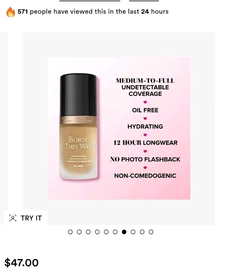 Too Faced Born This Way Undetectable Coverage Cocoa Medium-to-full Foundation