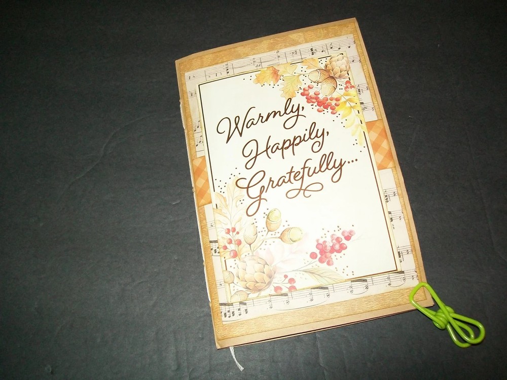 Handmade Fall Junk Journal Gratitude Holiday Blank Journal Fall Planner