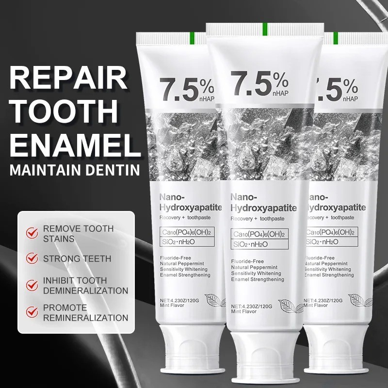 7.5% Hap Nano Hydroxyapatite Toothpaste Remove Deep Clean For Sensitive Teeth