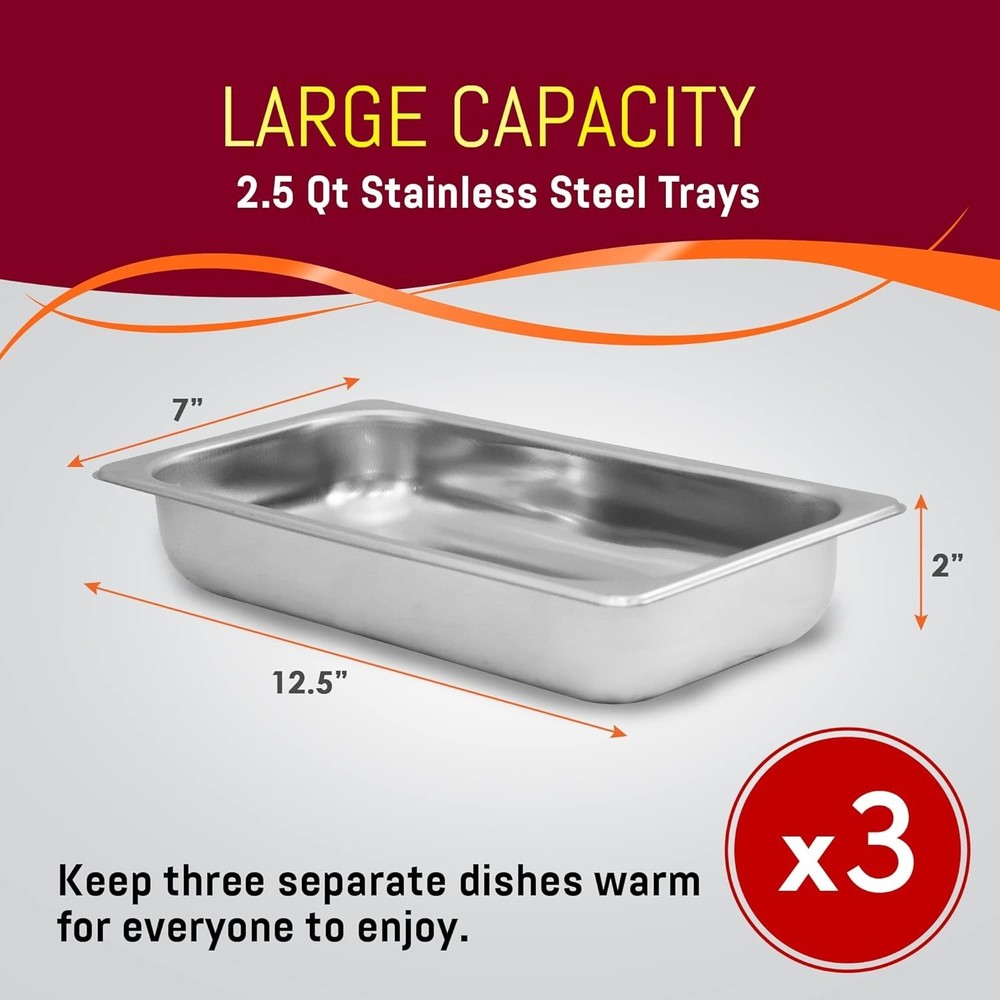 Stainless Steel Buffet Server, Holiday Entertaining